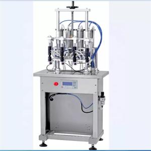 China Durable 2.2KW Vacuum Bottling Machine , Pneumatic Perfume Bottle Filling Machine factory