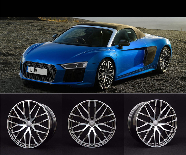 Machined Face Car Wheel Rims Aluminum Alloy 19 Inch 5 X 112