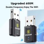 Dual Band Wireless WLAN Network Card 433Mbps 600M for Laptop