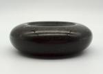 4.25" Round Black Stone Candle Holders Customized Design OEM Available