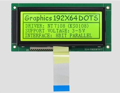 Character Graphic LCD Display Module 192*64 130mm*65mm 5v/3.3v Dot Matrix