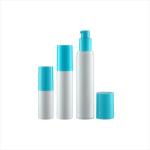 Round Single wall 15ml 30ml 40ml 50ml airless pump cosmetic bottle PP PCR