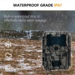 KW865 WIFI Hidden Camera waterproof IP67 20MP 0.6s trigger speed up to 512GB