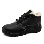 Industrial Winter Safety Shoes Unisex Wool Lined Winter Boots Anti Puncture