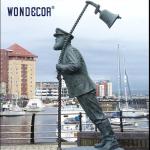 Outdoor Bronze Statues Sculpture Seaside Cast Metal Captain