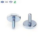 Straight M3 Knurled Thumb Screw Manual Adjustment Knurled Bolt Carbon Steel Blue