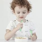 Baby Nontoxic Silicone Kitchen Product Fork And Spoon Practical