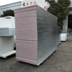 China 50mm 1150mm modified eps sandwich house panel for 2 storey prefabricated home factory