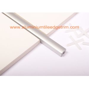 Narrow Aluminium Channel Profiles Finishing Edge Anodized Polished Silver Effect