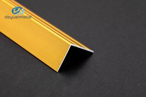 China 6063 Aluminium L Profiles 1.5mmx2mm rustproof Anodized For Decoration Trim Angle factory