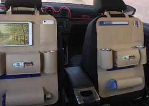 China 54*40 Cm Car Seat Back Storage Bag Felt Material With Multi Storage Pockets factory