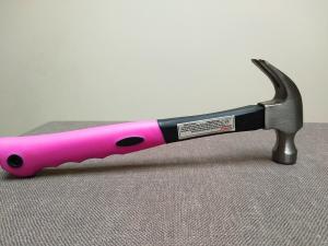 China Forged Steel Materials Hand Working Tools Polishing Surface Plastic Handle Claw Hammer Nail hammer factory