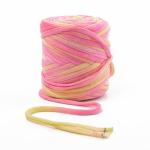 2.5CM 1/0.3NM 100% Polyester Soft T Shirt Yarn For Knitting Bag Dolls