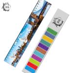 Deep Images 3D Dolphin Cartoon Scale Lenticular Photo Printing / PET Plastic