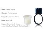 Pink Pigment Ink Cups Ring Disposable With Sponge For Permanent Makeup Tattoo