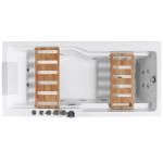 Whirlpool Acrylic Massage Bathtub M1785-L 3C Certificate 1725×805×620mm