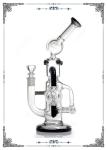 11" Inches Glass Recycler Showerhead Perc Glass Bongs Smoking