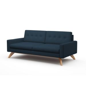 China Luna Sectional Theo Condo Sofa With Solid Wood Legs Durable Simple Shape factory