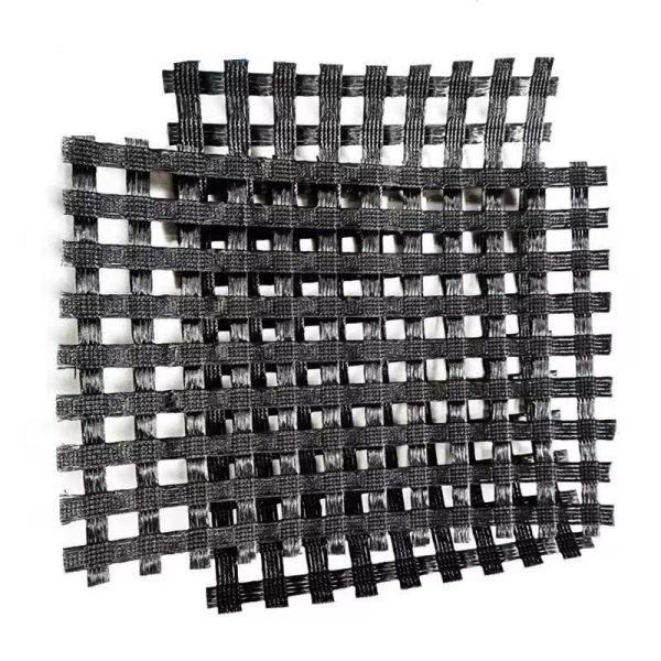 China 50KN 100KN 120KN Basalt Fiber Mesh Fiberglass Geogrid For Road Geogrid Asphalt Overlay And Pavement Repair factory