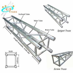 China 18.4lbs 290x290mm Aluminum Spigot Truss For Concert Show factory