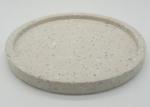 Terrazzo Stone Serving Tray , Kitchen Serving Trays Beige Smooth Surface