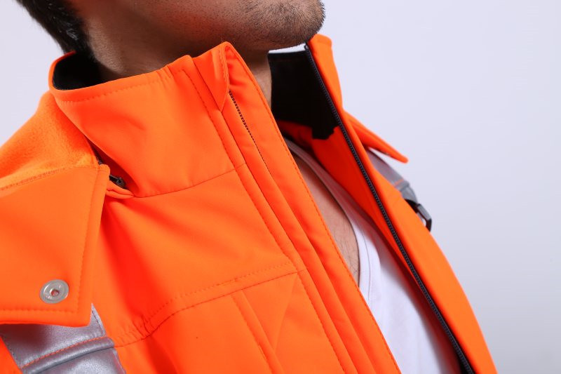 100%Polyester HIVIS Work Clothes 290gsm Hi Vis Trench Coat