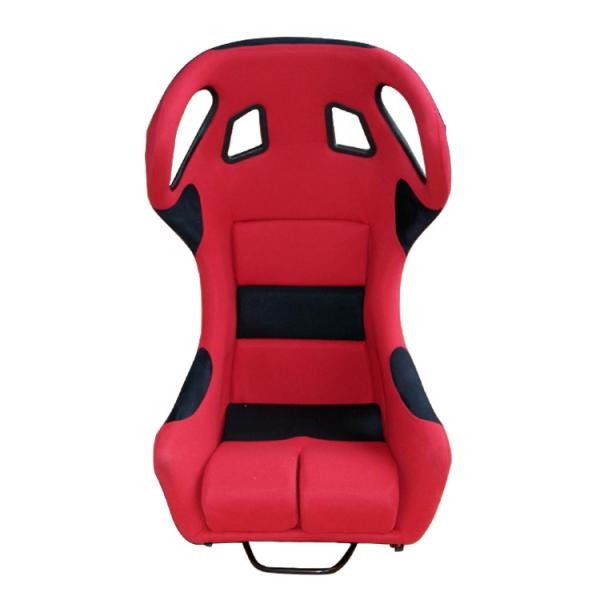 Fiberglass Bucket Racing Seat Safety Restraint Integration Red And Black Racing
