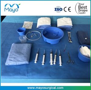 China CE ISO Disposable Sterile Surgical Cathlab Pack with angio drape factory