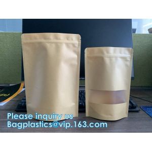 Ziplock And Heat Sealable Bags - Stand Up Food Storage Pouches - Safe Waterproof Packaging Barrier