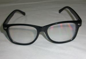 China Adult Rainbow 3D Fireworks Glasses Durable Pc Plastic Frame Eyewear factory