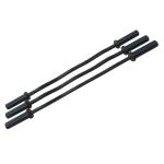Black Finshed Easy Curl Bar , Weight Lifting Safety Bar 47 Inch 10kg