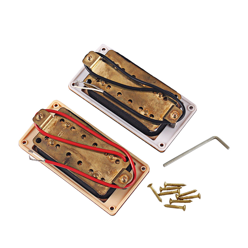 Humbucker Pickups Dual Coil Maple Wood Cover for ST SG Electric Guitar N8K/B16.5K Output