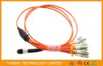 MTP to LC / SC / ST / FC Fiber Truck Cable , 12 Standard Harness Fiber Patch