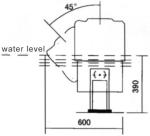 Easy Installed Water Fountain Nozzles Colorful Luminous Fountain Jet Straight