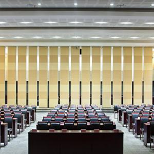 China Wood Sound Absorption Flexible Sliding Partitions Walls 85mm For Office And Meeting Room factory