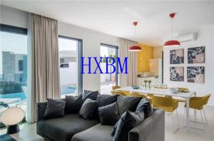 China Impact glass Aluminium casement Windows Customized With black Color hurricane proof for Oman market factory