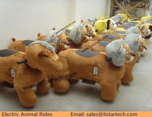China Walking on Playground Fur Simulation Pony for Kids Electric Animal Ride with CE Approved factory