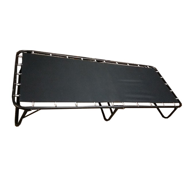 Foldable Light Weight Folding Metal Bed with Wheels for Hotel and Bedroom Easy to Move