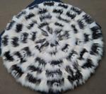 Imitation Sheepskin Cushion Pads For Seat Round Dyed