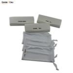 OEM Microfiber cleaning product double lint color glasses cloth with case