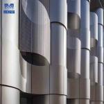 Stadiums Aluminium Exterior Wall Cladding 1mm / 2mm Thickness Column Cover