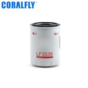 China ISO 16889 LF3536 CORALFLY Oil Filter For Excavator factory