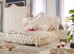 2018 European Style Antique wooden king size soft bed