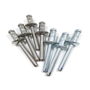 China Steel Q235 Galvanized Pop Rivets Metric Blind Rivets Protruding Head on sale