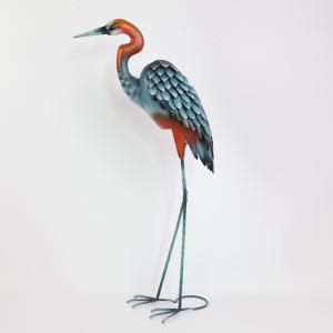 China Iron Crane Vintage Animal Metal Garden Statues Add a Touch of Nostalgia to Your Garden factory