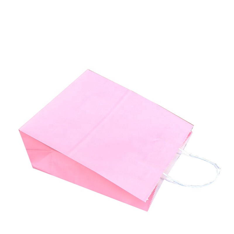 Kingkron Multi Colored Kraft Gift Bags With Handles Clothing Packaging
