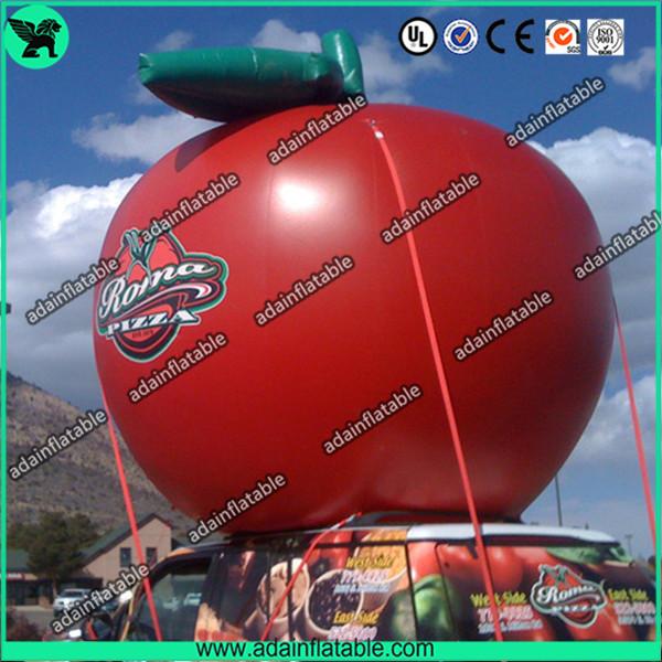 Event Fashionable Red Custom Inflatable Apple , Large Inflatable Advertising