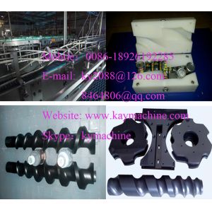 China Feedscrews scroll, feedscroll, worm or auger Combiners / dividers Plastic Feedscrolls Diverters Custom Timing Screws factory