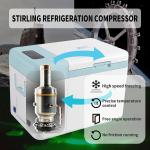 12V/24V/110V-240V Voltage Deep Freezer Car Portable Refrigerator For Transport