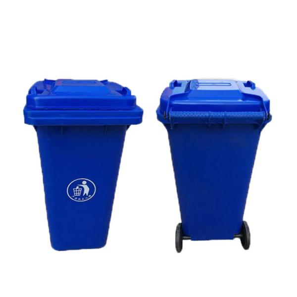 China 600L 800L Large Plastic Dustbin Leisure Square Recycling Trash Cans factory